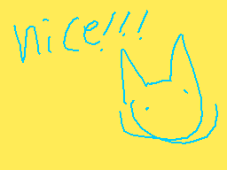 Drawn comment by pancake😃
"nice!!!"