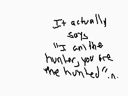 Drawn comment by テⓎⓇ€～※™