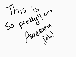 Drawn comment by はなび
"This is So pretty!! Awesome job!"