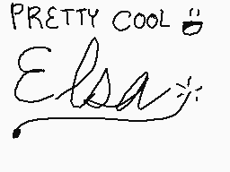 Drawn comment by Sarah△▽
"PRETTY COOL 😍 Elsa"