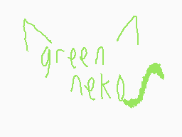 Drawn comment by green neko