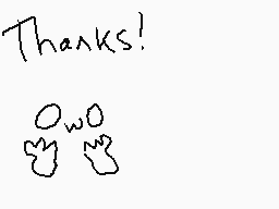 Drawn comment by  「※☆cw7※」
"Thanks!"