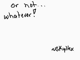 Drawn comment by InvadR★LeX