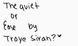 Drawn comment by hey!troye