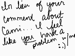 Drawn comment by S. Darko