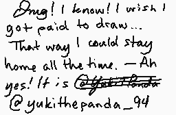 Drawn comment by YukiTPanda
