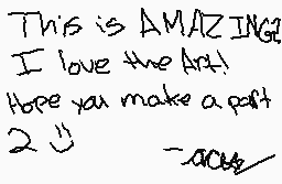 Drawn comment by TazeTheAce