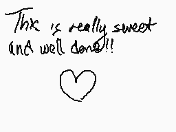 Drawn comment by unparsable
"This is really sweet and well done!!"
