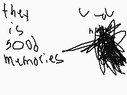 Drawn comment by YO IM MIKE
"they is 5008 memories"