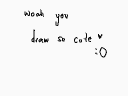 Drawn comment by spiral
"Woah you draw so code v"