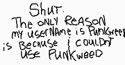 Drawn comment by Punkweeb