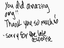 Drawn comment by PandaLover