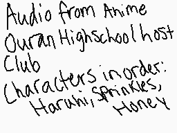 Drawn comment by i love you