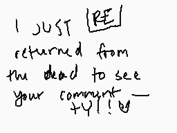 Drawn comment by pluto