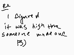 Drawn comment by pluto