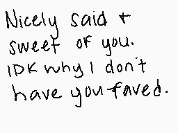 Drawn comment by Flannel±