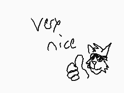 Drawn comment by Bob Barkin
"Very nice"