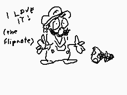 Drawn comment by scoopert
"I LOVE IT! (the flipnote)"