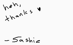 Drawn comment by Sashie