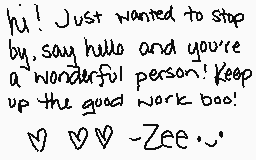 Ritad kommentar från Zeebiez