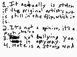 Drawn comment by WaffleLuvr