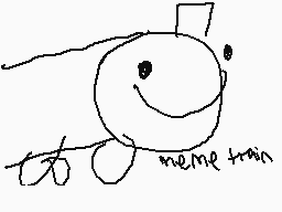 Drawn comment by $D
"meme train"
