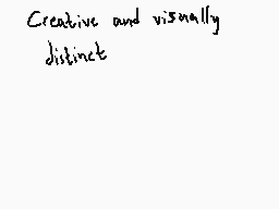 Drawn comment by Salty
"Creative and visually distinct"