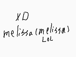 Ritad kommentar från Melissa