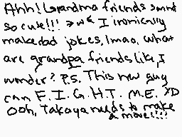 Drawn comment by Violet