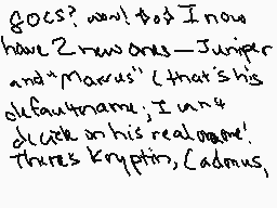 Drawn comment by Violet