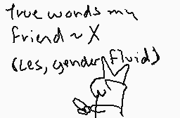 Drawn comment by X