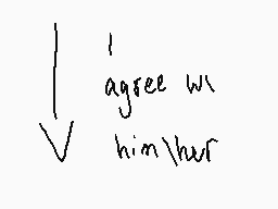 Drawn comment by ♥ミッツィちゃん♥
"I agree w/ him/her"