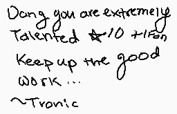 Drawn comment by Tronic