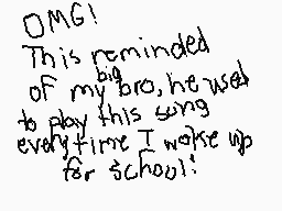 Drawn comment by Fluffy♥Mew