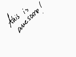 Drawn comment by marlene
"this is awesome!"