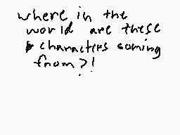 Drawn comment by Freddy±