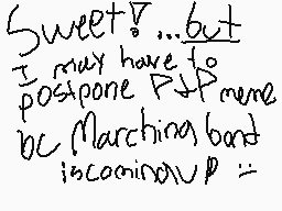 Drawn comment by Konicoblue
"Sweet?...but I may have to postpone PDP meme bc Marching band is coming up"