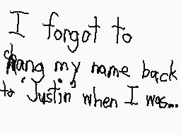 Drawn comment by Justin