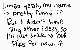 Drawn comment by Old Flips