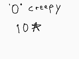 Drawn comment by ATrueHero
"'O' creepy 10✿"