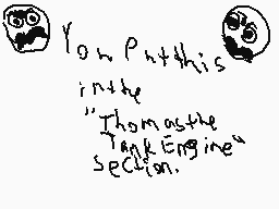 Drawn comment by Matthew