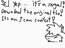 Drawn comment by RickSergal