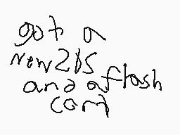 Drawn comment by Mario
"got a min265 and a flash cam"