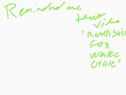 Drawn comment by LoNer2[?
"Remind me tasks: video relish go wake circle"