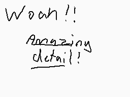 Drawn comment by Phiko
"Woah!! Amazing detail!"