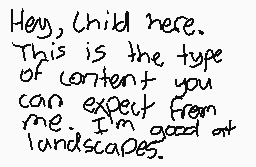 Drawn comment by Child