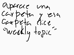 Drawn comment by Alíah