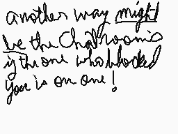 Drawn comment by BigBoss