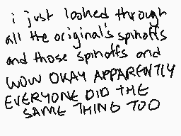 Drawn comment by coxbarow😃