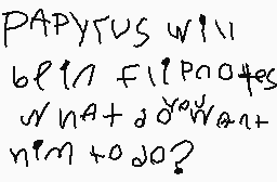 Drawn comment by papyrus
